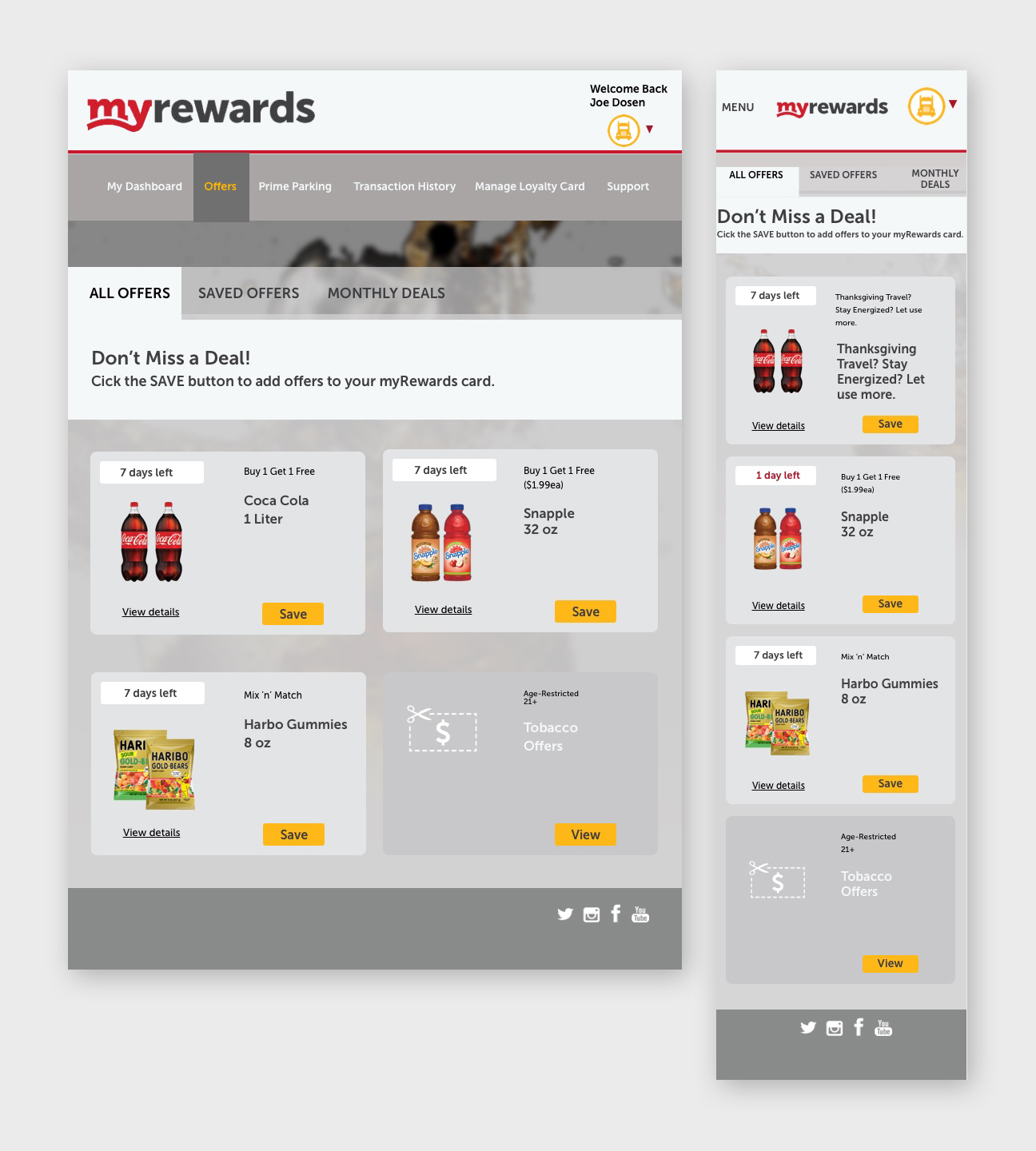 Wireframes: Responsive (tablet / phone)